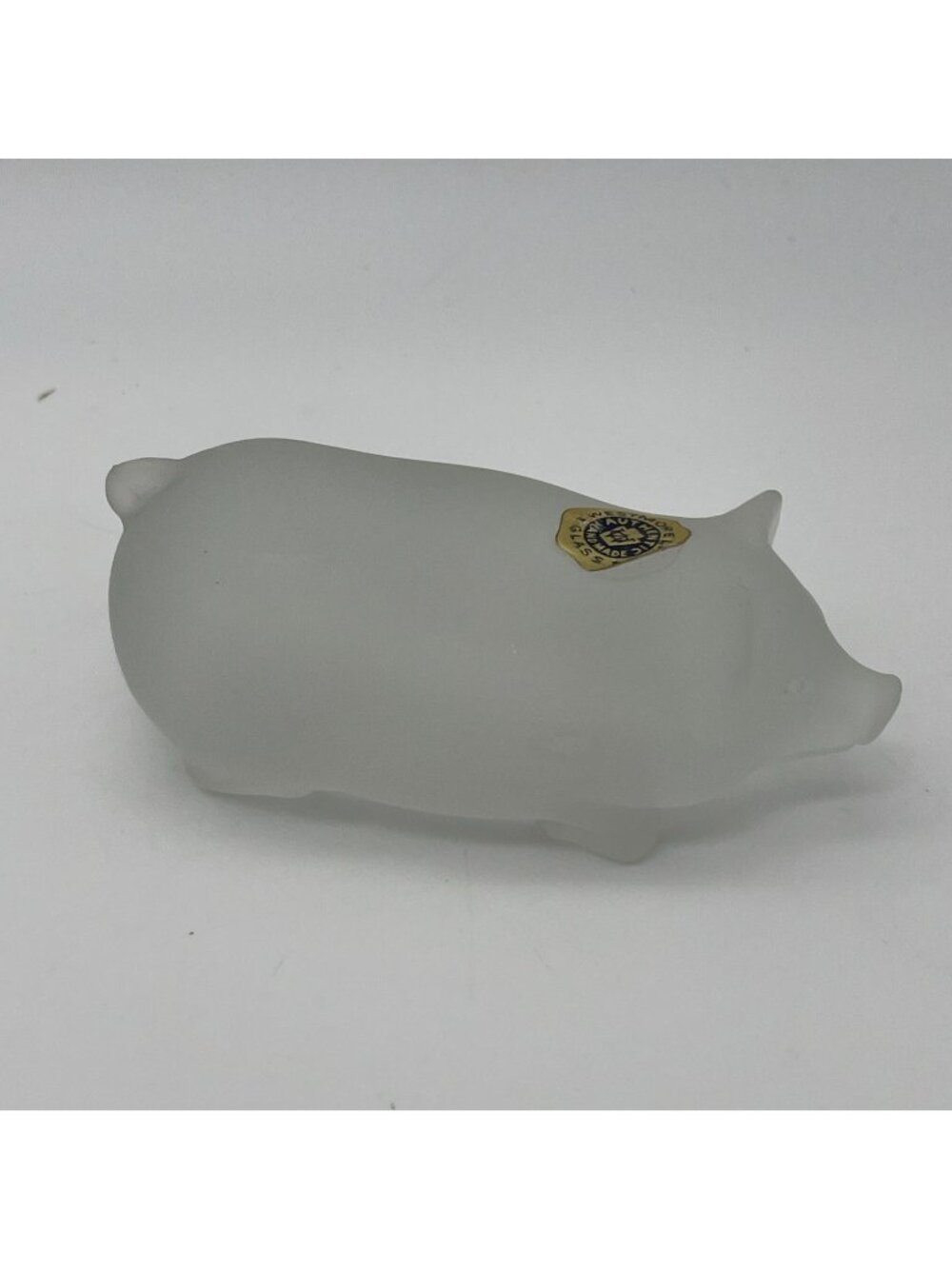 Vintage Westmoreland Glass Pig Figurine Paperweight